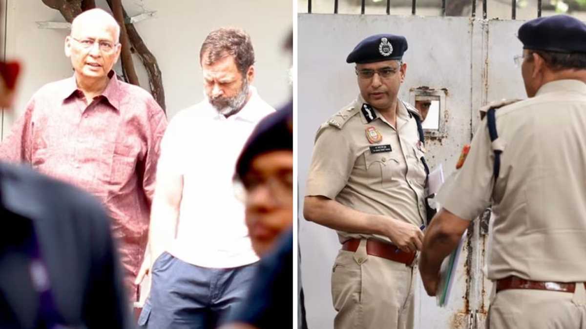 राहुल के घर दिल्ली पुलिस